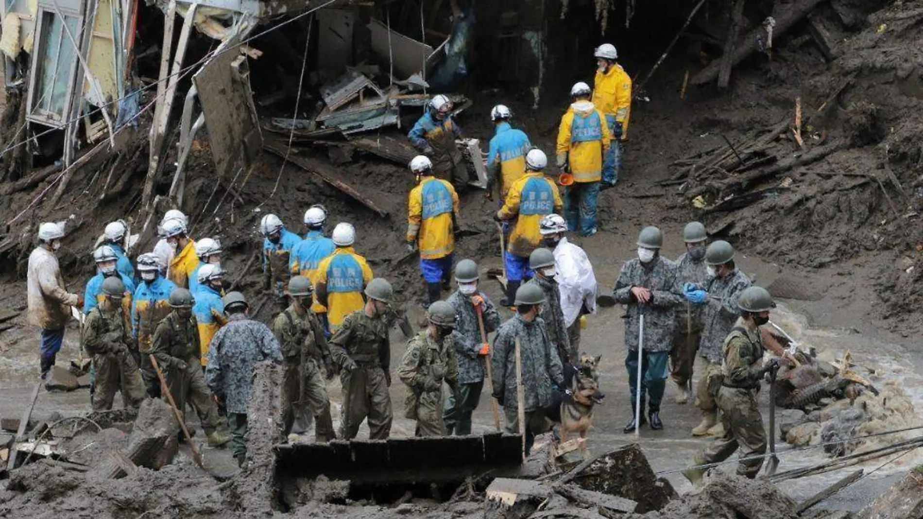 alud Japón-AFP